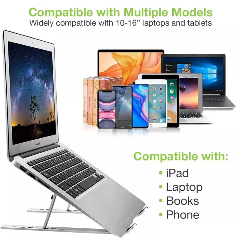 Techly ICA-TBL 134TY supporto per laptop/tablet, pieghevole, angolo di inclinazione regolabile