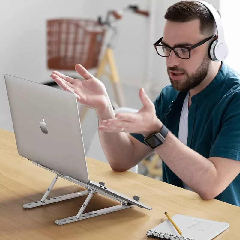 Techly ICA-TBL 134TY supporto per laptop/tablet, pieghevole, angolo di inclinazione regolabile