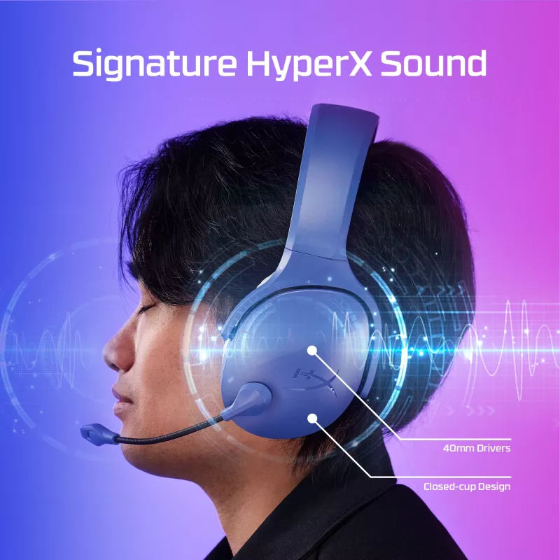 HyperX Cloud Jet - Headset gaming wireless (azzurro)