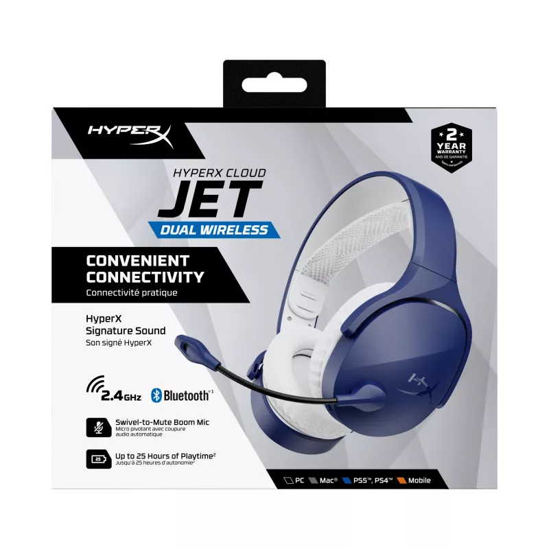 HyperX Cloud Jet - Headset gaming wireless (azzurro)