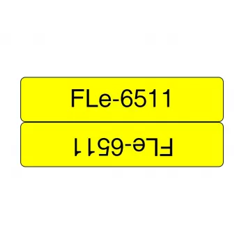 Nastro per etichettatrice Brother FLE-6511 nero su giallo
