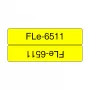 Nastro per etichettatrice Brother FLE-6511 nero su giallo