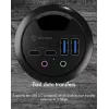 ICY BOX IB-HUB1403B presa antracite