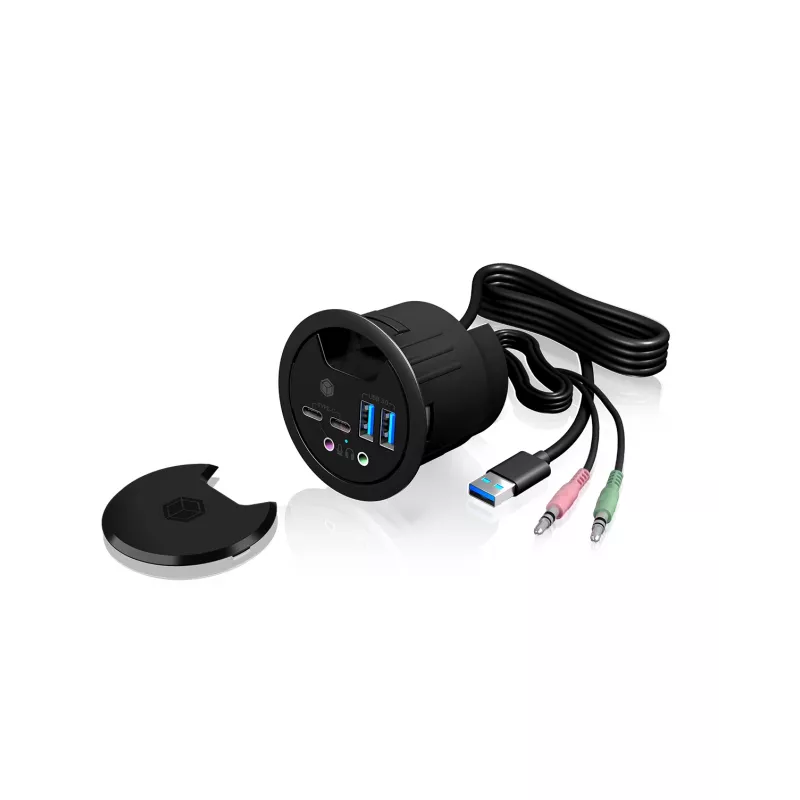 ICY BOX IB-HUB1403B presa antracite