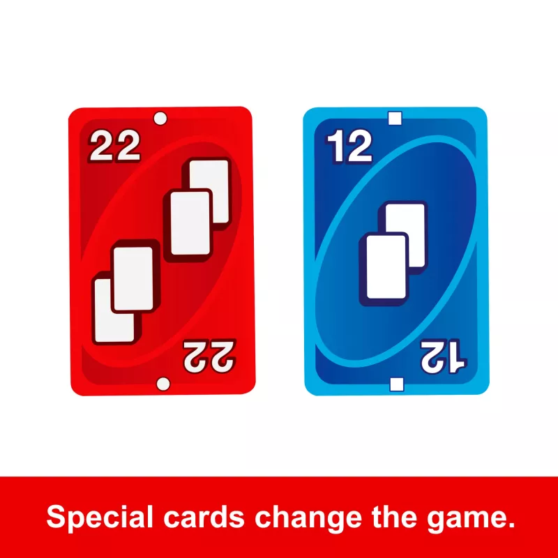 Gioco di carte MATTEL UNO Zero — gioco da tavolo, età 7+, incl. mazzo e blocco segnapunti