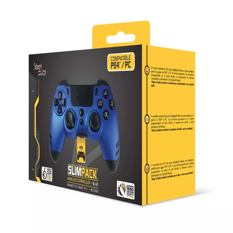 Steelplay JVAMUL00153 controller gaming blu RF gamepad analogico / digitale PC, PlayStation 4, Playstation 3