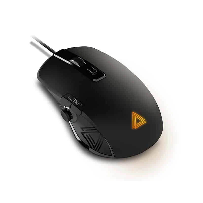 Mouse gaming Lexip NP93 Neptunium Alpha — con cavo, ottico, ergonomico, tasti programmabili