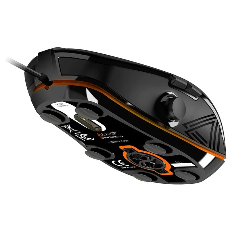 Mouse gaming Lexip NP93 Neptunium Alpha — con cavo, ottico, ergonomico, tasti programmabili