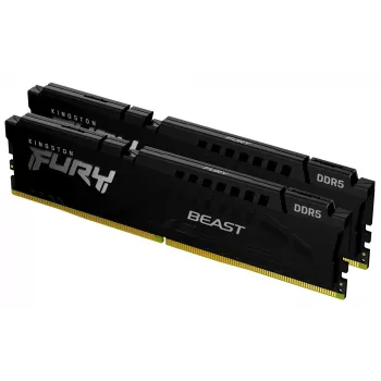 Kingston Technology FURY Beast 64GB 5600MT/s DDR5 CL40 DIMM (Kit da 2) nero