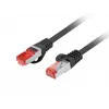 Cavo di rete Lanberg PCF6-10CU-0100-BK 1m Cat6 F/UTP nero