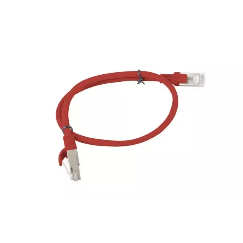 Cavo di rete Lanberg PCU6-10CC-0050-R RJ-45 Cat6 0,5 m rosso