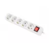 Prolunga elettrica Lanberg PS1-05F-0300-W 3 m 5 prese con contatto di terra per interni bianco