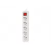 Prolunga elettrica Lanberg PS1-05F-0300-W 3 m 5 prese con contatto di terra per interni bianco