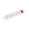 Prolunga elettrica Lanberg PS1-05F-0300-W 3 m 5 prese con contatto di terra per interni bianco
