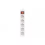 Prolunga elettrica Lanberg PS1-05F-0300-W 3 m 5 prese con contatto di terra per interni bianco