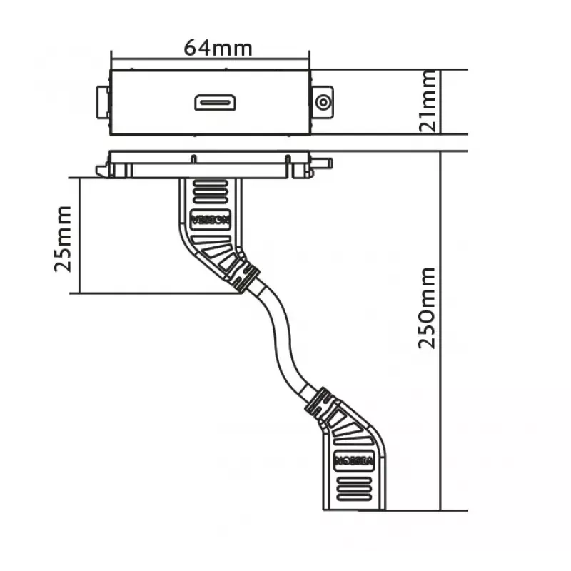 Presa HDMI Vision TC3