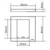 Placca con interruttore Vision TC3 SURR1G bianco