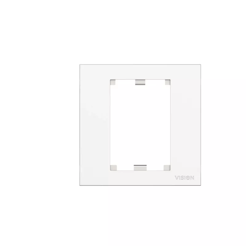 Placca con interruttore Vision TC3 SURR1G bianco