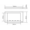 Placca con interruttore Vision TC3 SURR2G bianco