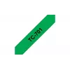 Nastro per etichettatura Brother TC701 12 mm nero su verde