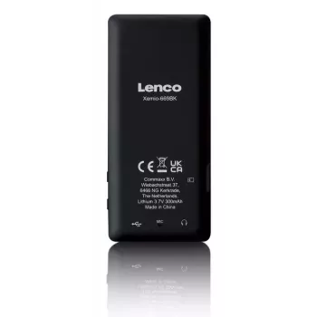 Lettore MP3 Lenco Xemio-669BK 8 GB nero LCD 18h di riproduzione