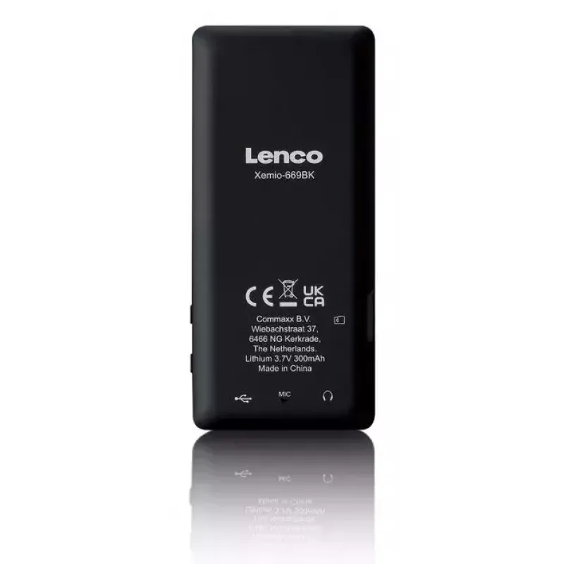 Lettore MP3 Lenco Xemio-669BK 8 GB nero LCD 18h di riproduzione