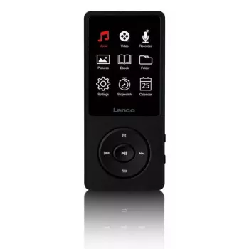 Lettore MP3 Lenco Xemio-669BK 8 GB nero LCD 18h di riproduzione
