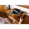 Giradischi audio a trasmissione a cinghia Lenco LS-55WA legno semiautomatico USB Bluetooth