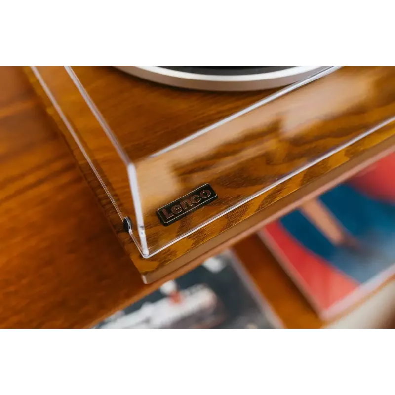 Giradischi audio a trasmissione a cinghia Lenco LS-55WA legno semiautomatico USB Bluetooth