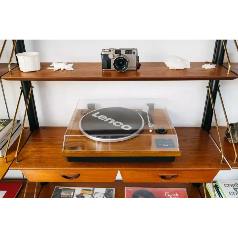 Giradischi audio a trasmissione a cinghia Lenco LS-55WA legno semiautomatico USB Bluetooth