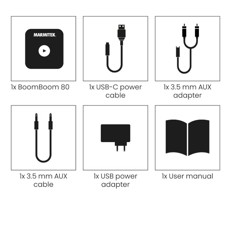 Marmitek BoomBoom 80 ricevitore audio Bluetooth con NFC
