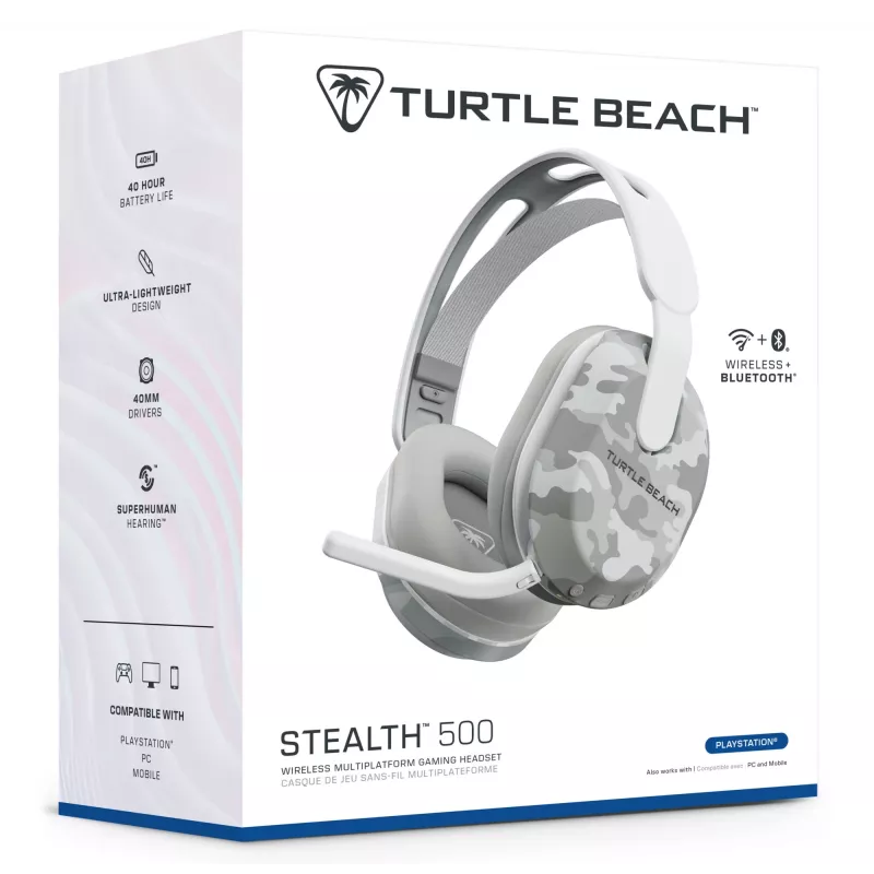 Turtle Beach Stealth 500 TBS-3103-95 cuffie con microfono, 20 kHz, Arctic Camo