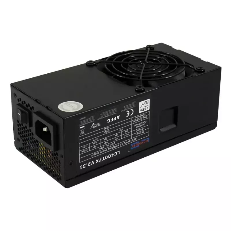Case PC LC-Power LC-1406MB-400TFX Micro Tower nero