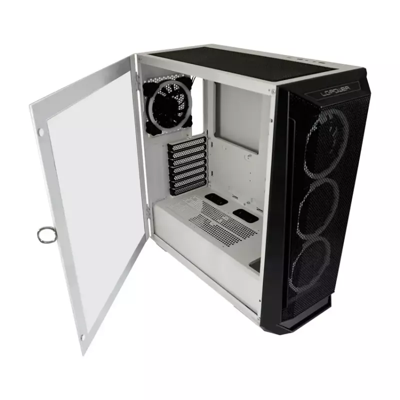 Case PC LC-Power Holo-1_X Midi Tower bianco