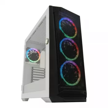 Case PC LC-Power Holo-1_X Midi Tower bianco
