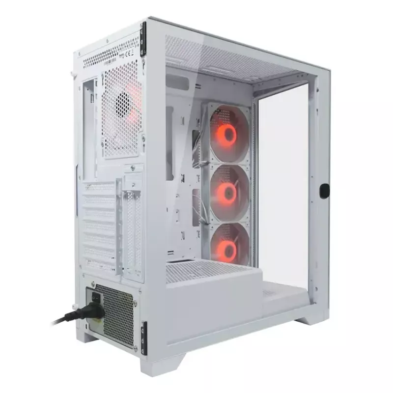 Case PC LC-Power LC-7041B-ON Midi Tower bianco