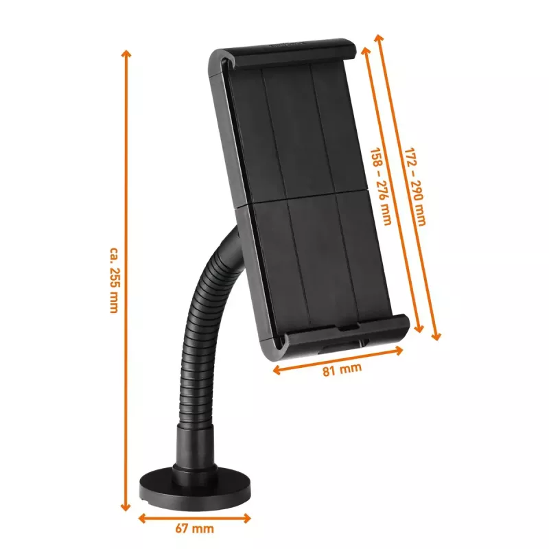 Tablet/UMPC Durable Tought Supporto da parete/tavolo nero