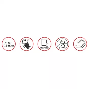 Supporto passivo Reflecta 23234 per e-book reader cellulare tablet UMPC nero