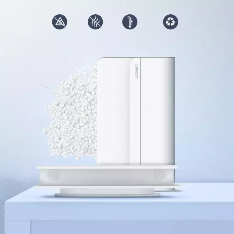 UGREEN 30394 supporto adesivo da parete per ricarica del telefono, bianco