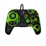 Gamepad PDP REMATCH controller con filo 1-Up Glow in the Dark per Nintendo Switch, USB, cavo 3 m, D-pad, tasto Home, nero/verde