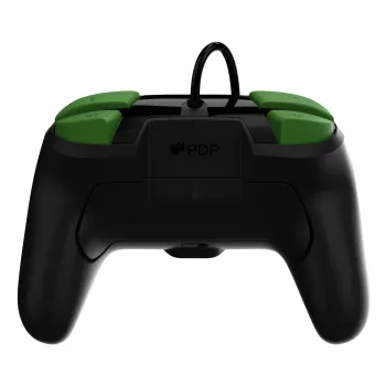 Gamepad PDP REMATCH controller con filo 1-Up Glow in the Dark per Nintendo Switch, USB, cavo 3 m, D-pad, tasto Home, nero/verde