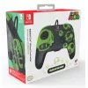 Gamepad PDP REMATCH controller con filo 1-Up Glow in the Dark per Nintendo Switch, USB, cavo 3 m, D-pad, tasto Home, nero/verde