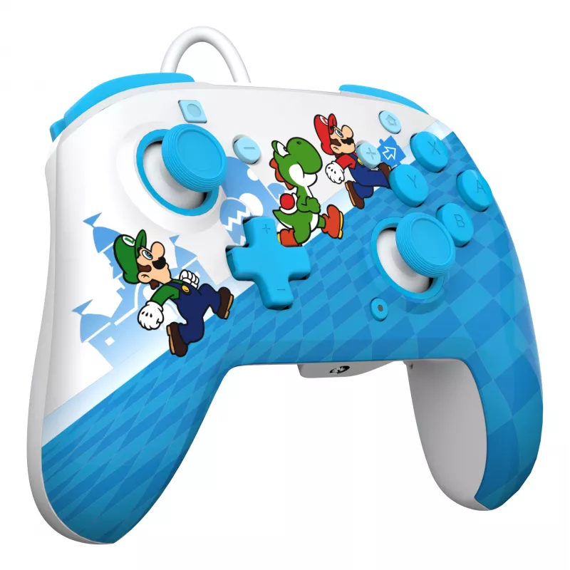 Gamepad PDP Mario Escape REMATCH per Nintendo Switch — con filo USB, D-pad, tasto Home, multicolore