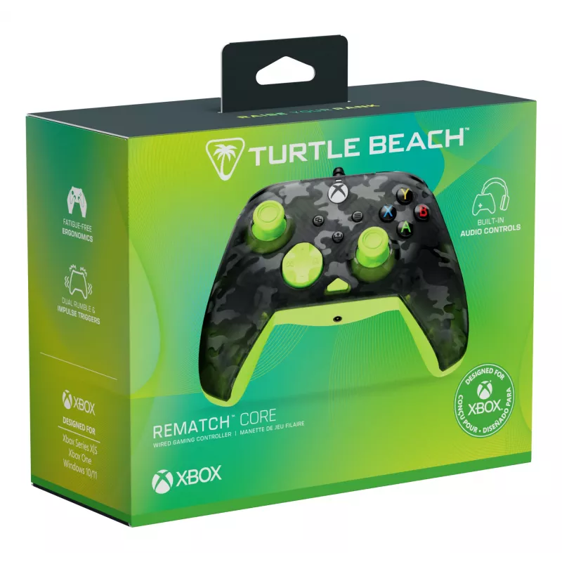Gamepad Turtle Beach Rematch Core nero grigio giallo USB con filo