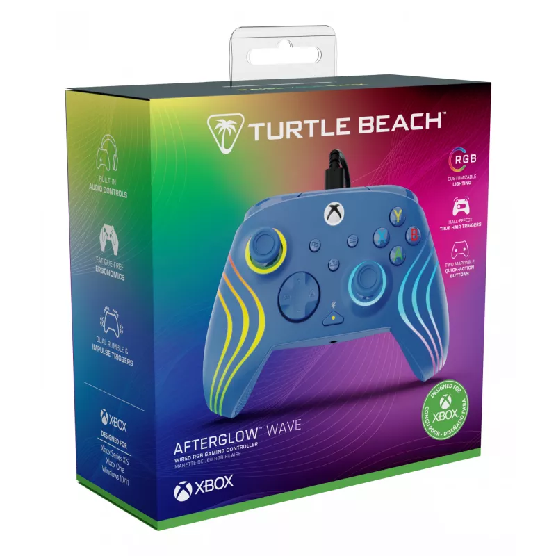 Gamepad Turtle Beach Afterglow Wave blu USB PC Xbox Series S X