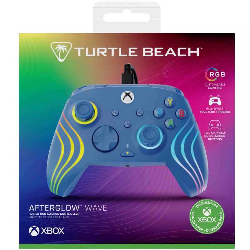 Gamepad Turtle Beach Afterglow Wave blu USB PC Xbox Series S X