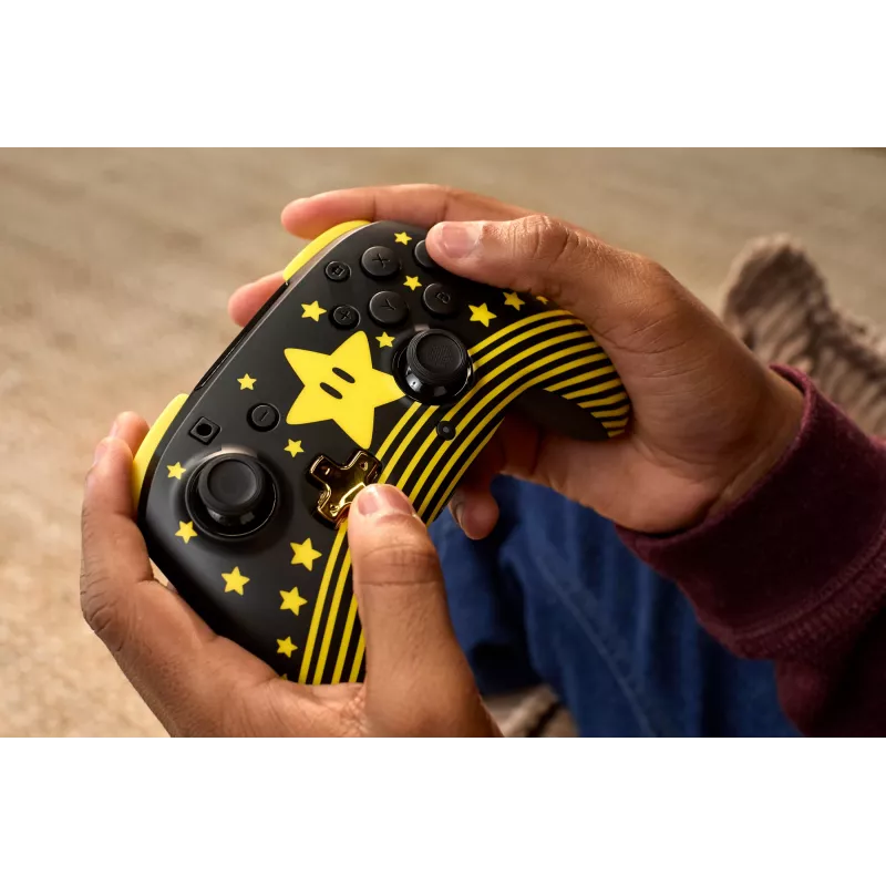 Controller wireless Turtle Beach Rematch TBC-8101-75 per Nintendo Switch, Super Mario Star, nero/giallo