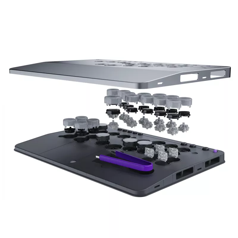 Fight stick PDP Victrix Pro KO Leverless grigio USB fightstick PC, Xbox Series S, Xbox Series X