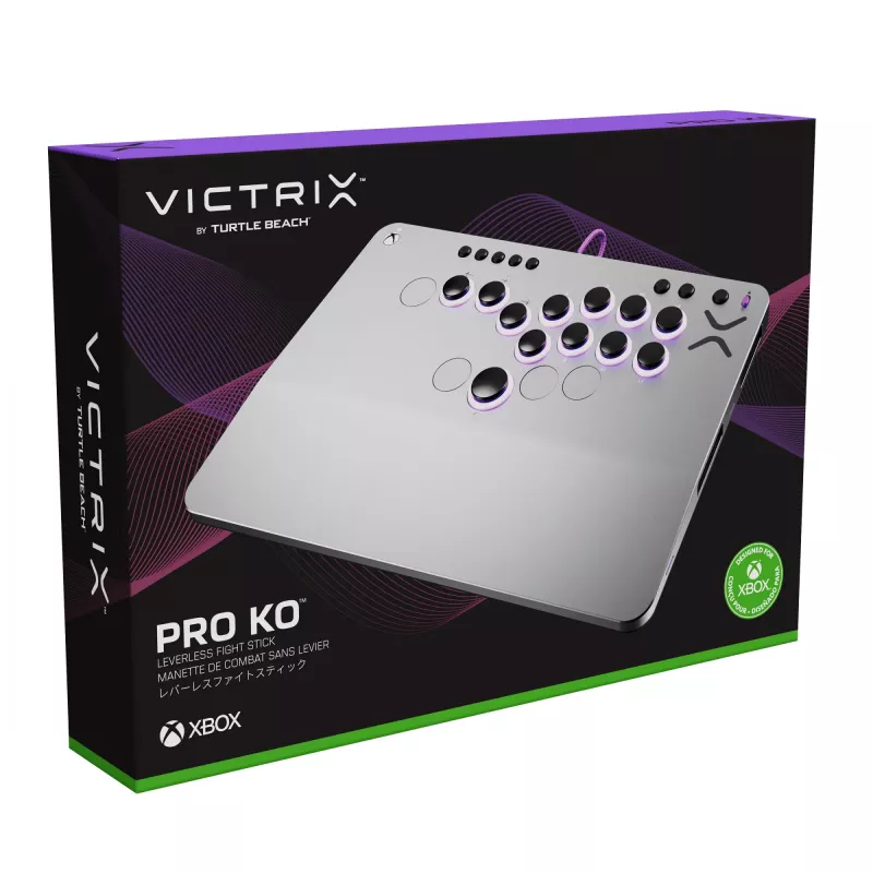 Fight stick PDP Victrix Pro KO Leverless grigio USB fightstick PC, Xbox Series S, Xbox Series X