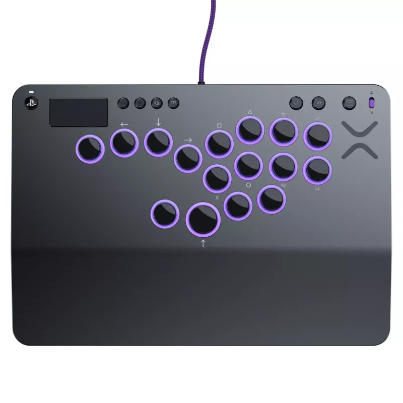 Fight stick PDP Victrix Pro KO Leverless grigio USB fightstick PC, PlayStation 4, PlayStation 5